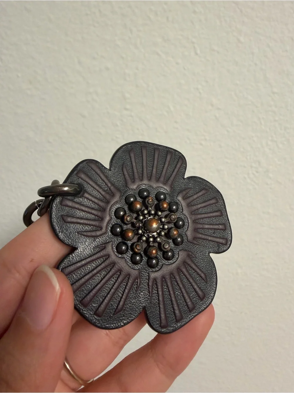 Coach Gunmetal Tea Rose